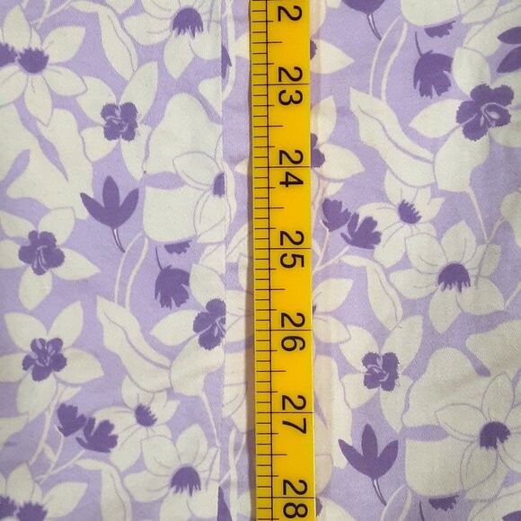 Faded Glory Stretch Dress Size 12, Sleeveless, Purple & White, Zipper closure - Picture 4 of 7
